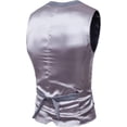 thumbnail image 4 of Men's T Shirts Casual Stylish formal Suit Vest V Neck Sleeveless Waistcoat Wedding Party Tuxedo Slim Fit Fashion Tops, 4 of 8