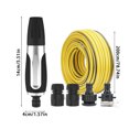 thumbnail image 4 of Pipe Gold Car Wash Water Household Tools Set, High Powerful Artifact Nozzle Hose Pressurized Water Flowers High Pressure Hose Nozzle Border Gardening Tools Long Water Pipe 3m, 4 of 9