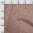 thumbnail image 2 of oneOone Polyester Spandex Dark Rose Brown Fabric Sea Craft Projects Decor Fabric Printed By The Yard 56 Inch Wide, 2 of 4