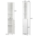 thumbnail image 6 of Ktaxon 67" H Bathroom Cabinet 5-Tier, Slim Narrow Storage Tower for Living Room, Kitchen, White, 6 of 11