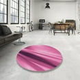 thumbnail image 4 of Ahgly Company Machine Washable Indoor Rectangle Transitional Pink Lemonade Pink Area Rugs, 4' x 6', 4 of 7