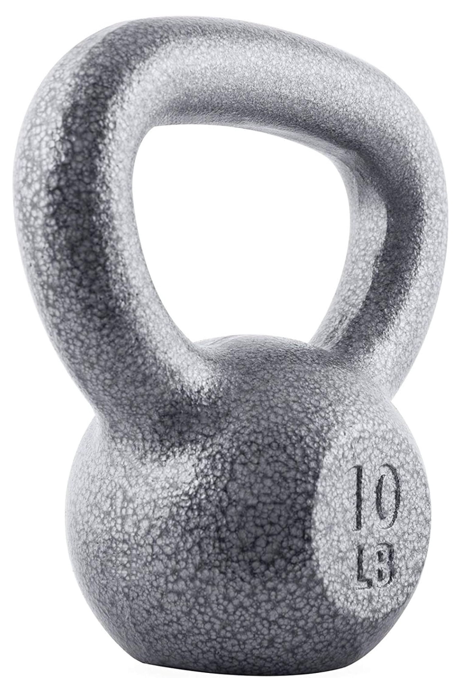 Hammerstone Painted Cast Iron Kettlebells, Home & Gym Equipment, Great for Strength Training, Full Body Workout & Crossfit Training, Color & Size Available in 10-80 Pounds
