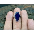 thumbnail image 5 of Solid 925 Sterling Silver Coffin Ring, Natural Blue Sapphire Gemstone Ring, Beautiful Handcrafted September Birthstone Gifts For Women/Men, 5 of 6