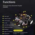 thumbnail image 2 of Robot Programmable Robotic Kit Based on BBC Microbit V2 and V1 for STEM Coding Education with Chargeable Battery(A), 2 of 6