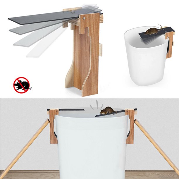 Mouse Trap Bucket，Rat Trap Bucket Flip and Slide Bucket Lid Mouse Trap