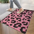 thumbnail image 4 of Pink and Black Of Leopard Print Door Rugs,Washable Non Slip Door Mats Indoor,Decorative Door Mats,Entry Mat Indoor for Entrance,Bedroom,Kitchen,Bathroom,17"x30", 4 of 6