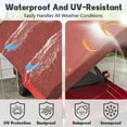 thumbnail image 5 of Kimunuk Canopy Replacement Cover, 12' x 20' Outdoor Portable Carport Replacement Canopy with Ball Bungees for Car Garage Shelter Tent Party Tent, Fuchsiared ,Frame is Not Included, 5 of 6