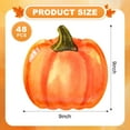48Pcs Pumpkin Party Plates Fall HYZ01 Thanksgiving Paper Plates