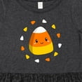thumbnail image 4 of Inktastic Cute Halloween Candy Corn Girls Toddler Dress, 4 of 5