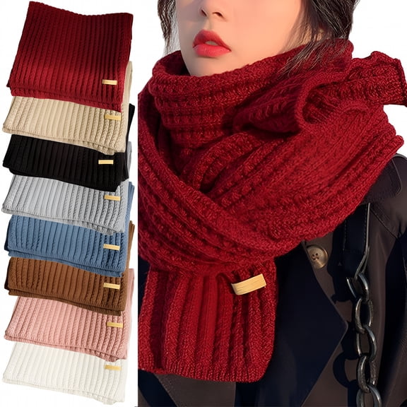 TELOLY Women And Mens Winter Thick Cable Knit Wrap Chunky Long Warm Scarf