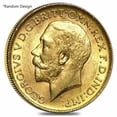 Collectible Old British Gold Sovereign Coin Avg Circ (Random Year ...
