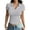 !Grey, variant on Clearance Sale!! Women's Short Sleeve Business Casual Tops Summer V Neck Polo Work Shirts 2025 Fitted Basic Collared Shirt Y2K Going Out Fitted Tops Tight Shirts Work Shirts Basic Collared Shirt