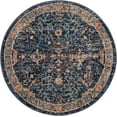 thumbnail image 2 of Rugs.com Lola Collection Rug – 3 Ft Round Navy Blue Medium Rug Perfect For Kitchens, Dining Rooms, 2 of 7