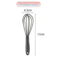 thumbnail image 2 of Color kitchen mini silicone egg beater – mini egg beater set egg beater for mixing, cooking and bakinggrey, 2 of 4