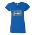thumbnail image 2 of Wild Bobby RIP Jerry Springer 90's TV Talk Show Host Famous People Women’s Standard V-Neck Tee, Royal, Large, 2 of 6