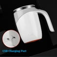 thumbnail image 4 of DaaSiGwaa Self Stirring Mug - Rechargeable Automatic Magnetic Electric Coffee Mug, Rotating Cute Mixing Cup Tasse, To Stir Office/Kitchen/Travel/Home-450 ml/15.2 oz(Rechargreable Black), 4 of 7