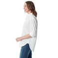 thumbnail image 4 of Gloria Vanderbilt Swan Series Women's Amanda Oversized Shirt, Sizes S-XXXL, 4 of 5