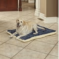 thumbnail image 2 of MidWest Homes for Pets, Blue Paw Print Reversible Fleece Dog Bed Designed to fit 42 inch Crate, 2 of 4