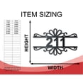 thumbnail image 2 of Custom Metal Flourish Address Wall Art 24, 2 of 3