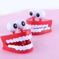 thumbnail image 2 of CHOK 2 Pcs Big White Teeth Wind Up Toy Childrens Toys Desktop Eyes Decompression Funny Clockwork, 2 of 6