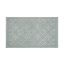 Martex Restore Geometric Cotton Bath Rug, 20" x 32", Geo Grey