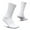 White, variant on Feetures High Performance Max Cushion Classic Crew Sock for Women & Men - Moisture-Wicking Athletic Socks - White, L (1 Pair)