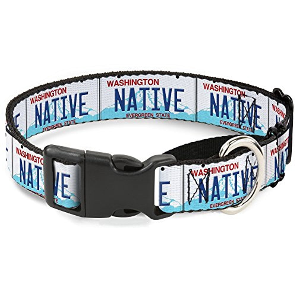 Buckle-Down Washington License Plate NATIVE Martingale Dog Collar
