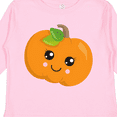 thumbnail image 4 of Inktastic Halloween Pumpkin, Smiling Pumpkin, Trick or Treat Boys or Girls Long Sleeve Toddler T-Shirt, 4 of 5