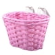 thumbnail image 1 of Cesta de bicicleta para niños desmontable con 2 correas, cesta tejida a mano, accesorios para bicicletas Rosa, 1 of 9