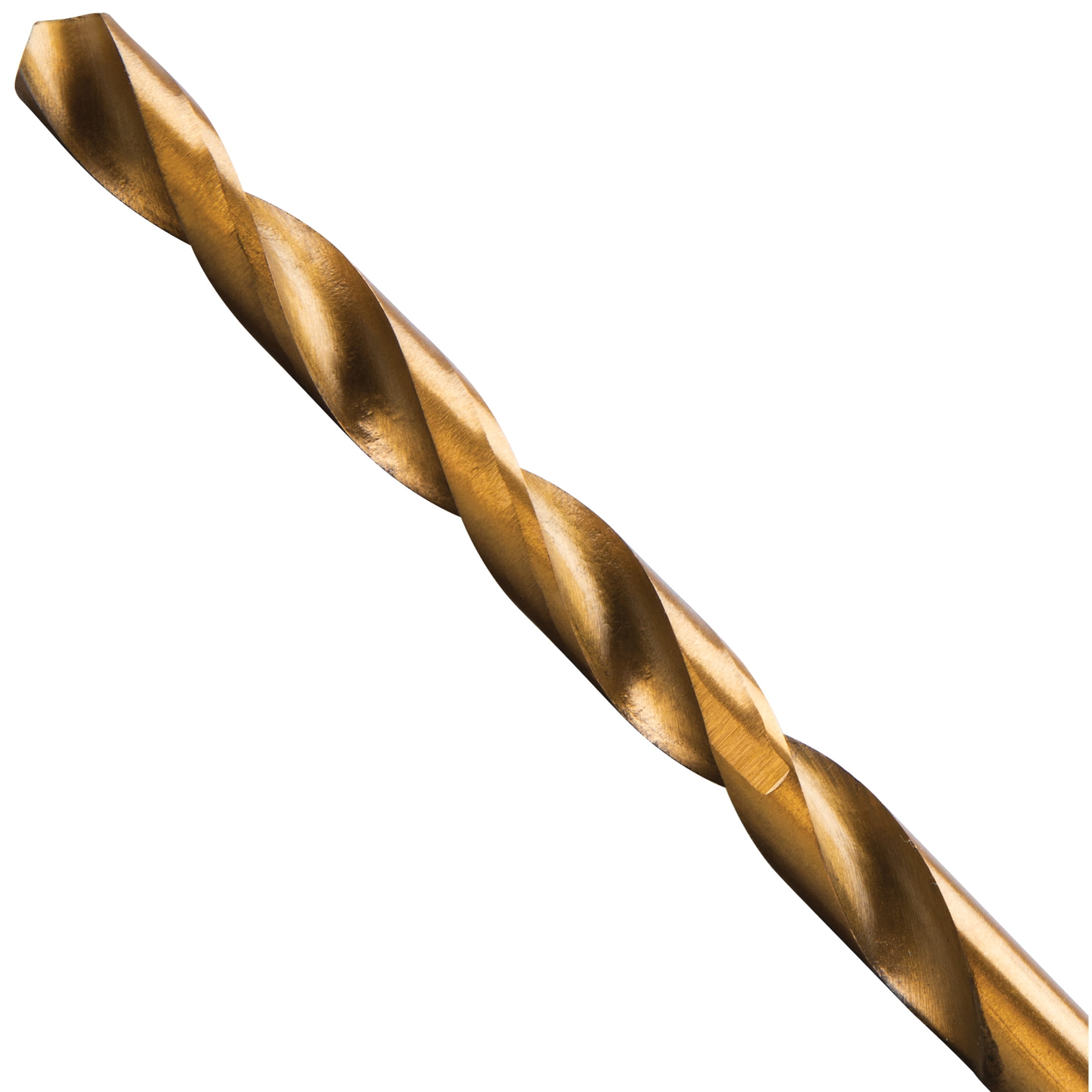 Performance Tool W7779 22-Piece Titanium-Coated HSS Drill Bit Set - 118-Degree Bit Set, 1/16 to 3/8 Inch, Wood, Plastic, Soft Metals