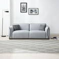 thumbnail image 4 of Aukfa 2 Seater Sofa, 86" Fabric Couchs for Living Room, Mid Century Loveseat Sofa, Gray, 4 of 5