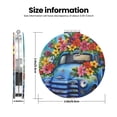 thumbnail image 3 of Kdxio Floral Truck Welcome Pocket Mirror, 1X/2X Travel Makeup Mirror 2-Sided Folding Small Mirror Portable Double-Sided Magnifying Cosmetic Mirror for Gift-Round Shape, 3 of 9