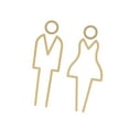 thumbnail image 2 of Señalización de baños para hombres y mujeres. Letrero de baño. Tablero de identificación. Marca de baño. B, 2 of 9