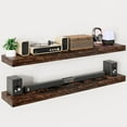 thumbnail image 5 of Long Floating Shelves for Deep  Floating Shelf Set of Display Shelf &; Storage Shelf Wall Mounted Shelves for Bedroom Living Room Kitchen Office, 5 of 6