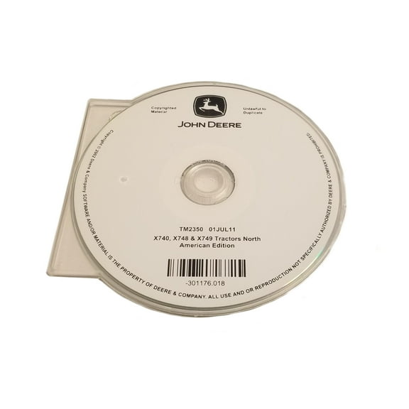 John Deere X740/X744/X748/X749 Tractors (060001-)Technical Manual CD - TM2350CD