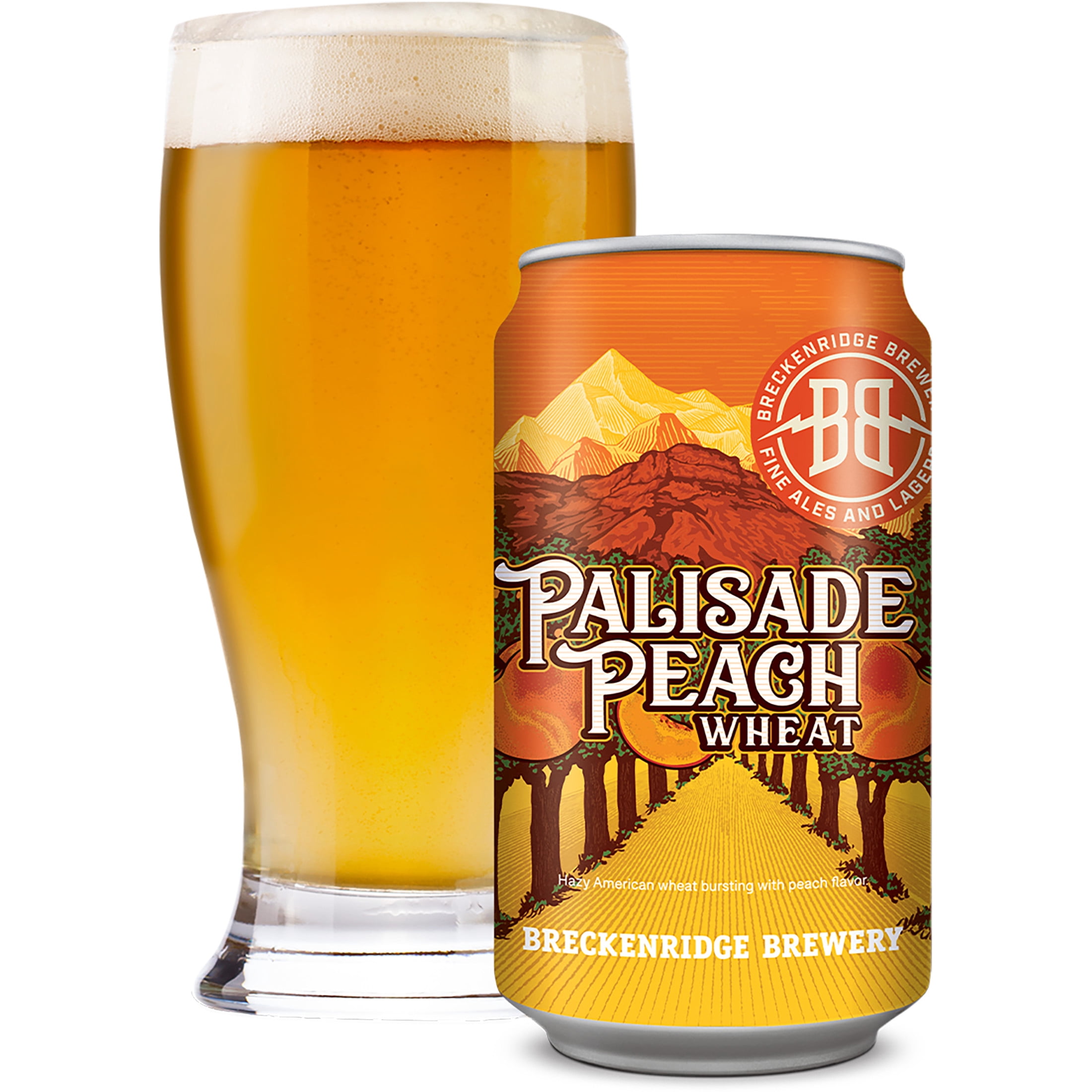 Breckenridge Brewery, Palisade Peach, Wheat, Craft Beer, 6 pack, 12 fl oz Glass bottle, 5.3% ABV