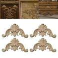 thumbnail image 6 of 4Pcs Wood Appliques DIY Carving Decal Ornament Frame for Drawer Mirror Decor 10cmx10cmx0.8cm, 6 of 8