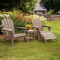 thumbnail image 4 of Pipopa Folding Adirondack Ottoman Set of 2,HDPE Outdoor Foot Rest,Patio Plastic Footstool for Adirondack Chairs,Wood, 4 of 6