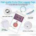 thumbnail image 4 of Cruise Luggage Tags for Carnival, MSC, Costa, NCL & Princess Cruise Ships, 6Pack Clear Tags Zip Seal Reusable Cruise Travel Essentials for 2024-2025, 4 of 7