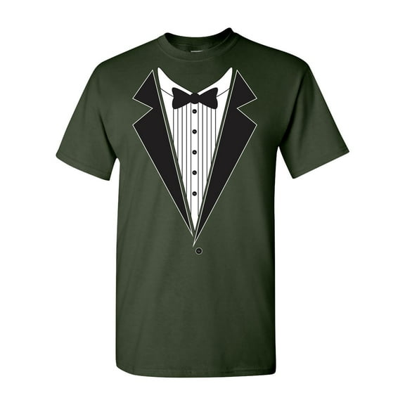 Tuxedo Bow Tie Adult DT T-Shirt Tee