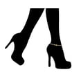 thumbnail image 2 of Ritastephens 10K Yellow Gold Mariner Link Anklet, 10 Inches, 2 of 2