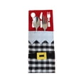 thumbnail image 4 of Inteprter Paquete de 4 bolsas de tenedor de Navidad decoración comedor Bar Café Festival vajilla dulces regalos de Navidad galletas organizador titular Kits de decoración para fiestas Tipo 2 Inteprter HA068280-02B, 4 of 6