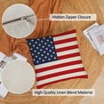 thumbnail image 2 of 4th of July Throw Pillow Covers 16x16 Set of 4 Patriotic Pillow Covers American Flag Day Memorial Day Independence Red White Blue Pillow Case Cushion Covers Home Outdoor Sofa Couch Decorations, 2 of 6