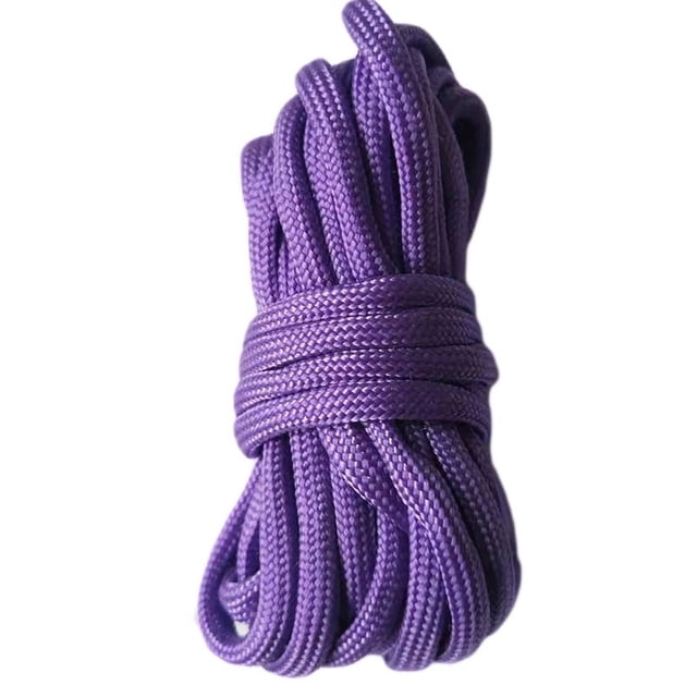 Nvzi 2 piezas de cordón de nailon trenzado de 4 mm para acampar, hamacas, tendederos, senderismo y pesca, 3 yardas, color morado