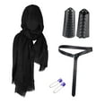 thumbnail image 4 of Disfraz de caballero medieval Disfraz de Halloween Hebilla Brazales Disfraces Vintage Negro Yuyangstore Traje medieval, 4 of 7