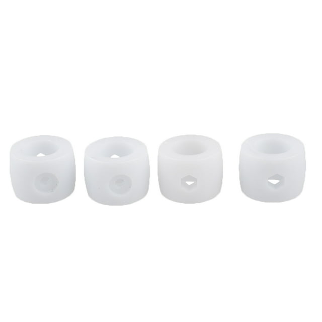 4Pcs/Set 16mm Foosball Table Rod Bumpers Buffer For Table Soccer Football White