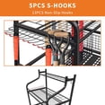 thumbnail image 6 of Garden Tool Organizer, Yard Tool Organizer, Yard Tool Tower Rack Metal Yard Tools Storage,Steel Garden Tool Stand Heavy Duty Garden Tool Organizer for Garage, Partitioned Tool Organizer and Storage, 6 of 7