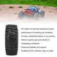 thumbnail image 4 of RC Wheel Rim Tires Set, 4PCS RC Crawler Wheel Rims Aluminum Alloy 5 Star Rims Set 120x46mm RC Tires Wheels Set, 4 of 7