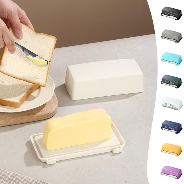 Butter Dish With Lid For Countertop Butter Crock With Stainless Multipurpose Butter Butter Container Kitchen For Wife Mother
