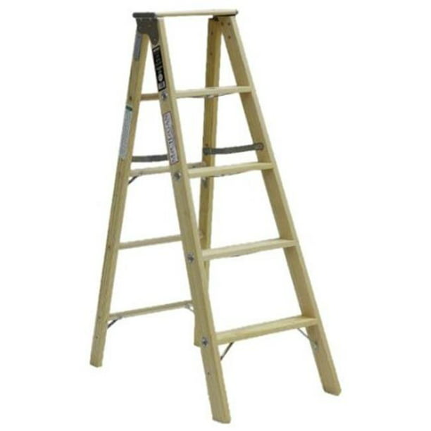 Michigan Ladder 132005 5 ft Michigan Tradesman Wood Step Ladder